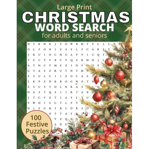 Christmas Word Search: 100 themed puzzles Large Print puzzles for adults and seniors - Paperback