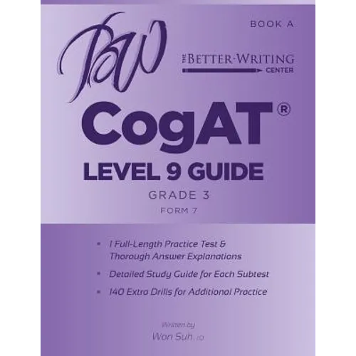 CogAT Level 9 (Grade 3) Guide: Book A - Paperback
