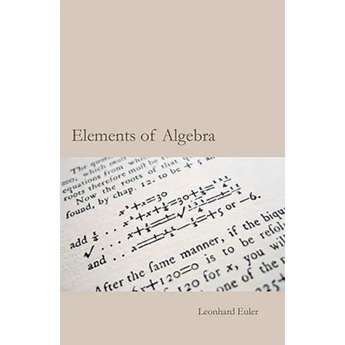 Euler's Elements of Algebra - Paperback