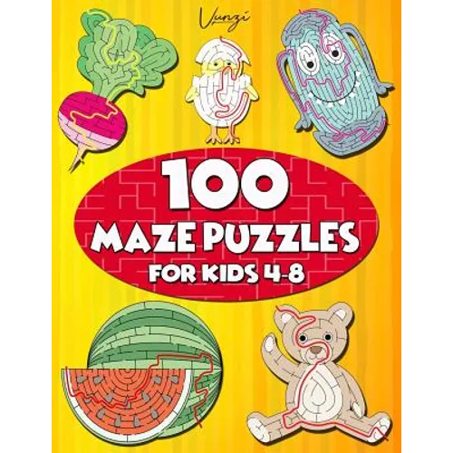 100 Maze Puzzles for Kids 4-8: Maze Activity Book for Kids. Great for Developing Problem Solving Skills, Spatial Awareness, and Critical Thinking Ski - Paperback
