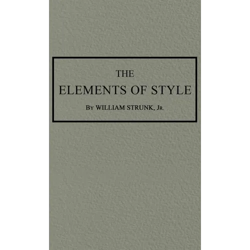 The Elements of Style: The Original 1920 Edition - Hardcover