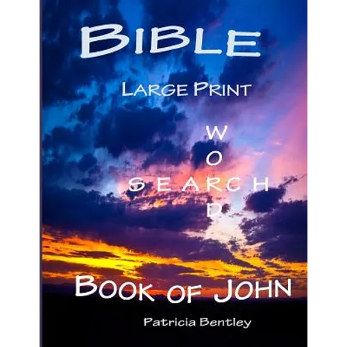 Bible Large Print Word Search: Book of John - Paperback