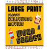 Large Print Classic Hollywood Movies Word Search: With Movie Pictures Extra-Large, For Adults & Seniors Have Fun Solving These Hollywood Film Word Fin - Paperback