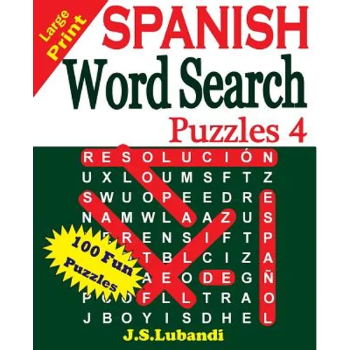 Large Print SPANISH Word Search Puzzles 4 - Paperback