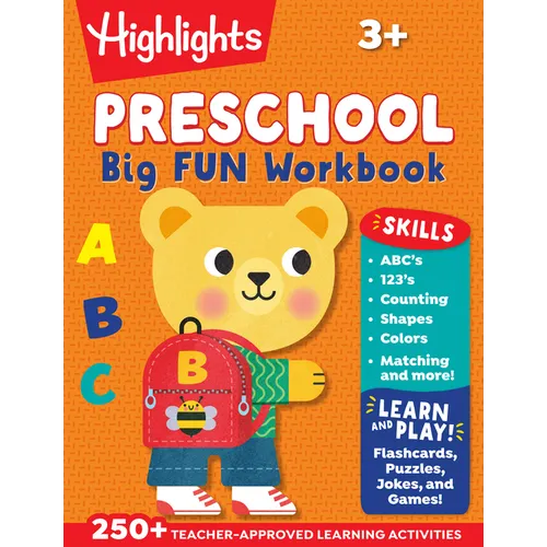 Preschool Big Fun Workbook: 256-Page Preschool Learning Workbook, Practice Math, Writing, Shapes and More with Puzzles and Activities for Preschoolers - Paperback