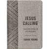 Jesus Calling, Textured Gray Leathersoft, with Full Scriptures: Enjoying Peace in His Presence (a 365-Day Devotional) - The Perfect Father's Day Gift - Leather
