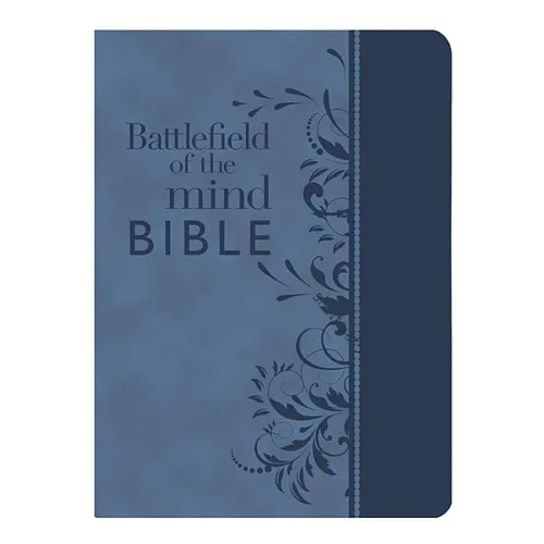 Battlefield of the Mind Bible, Blue Leatherluxe(r): Renew Your Mind Through the Power of God's Word - Leather