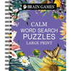 Brain Games - Calm: Word Search Puzzles - Large Print - Spiral
