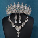 Crown Necklace Earring Jewelry Set Gift