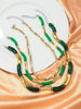 3 pieces/set Bohemian Acrylic Bamboo Beads Choker Necklace Set for Women Chunky Tube Necklaces 2024 Accessories Jewelry