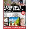 Large Print Word Search for Adults Variety of Fun Themes: Word Find Puzzle Book Contains Mixture of Topics from All Over Our World - Full Page Puzzles - Paperback
