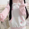 Cute Strawberry Bunny Sailor Sweater