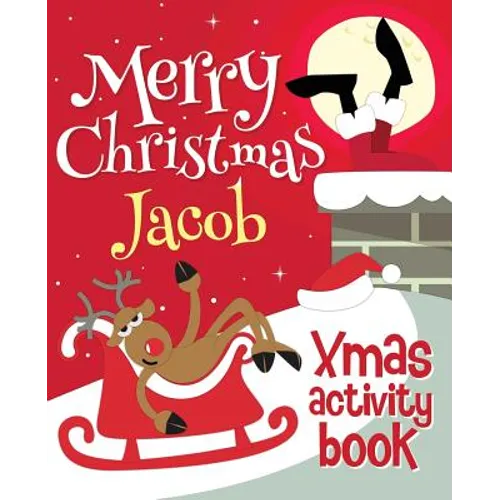 Merry Christmas Jacob - Xmas Activity Book: (Personalized Children's Activity Book) - Paperback