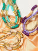 3 pieces/set Bohemian Acrylic Bamboo Beads Choker Necklace Set for Women Chunky Tube Necklaces 2024 Accessories Jewelry