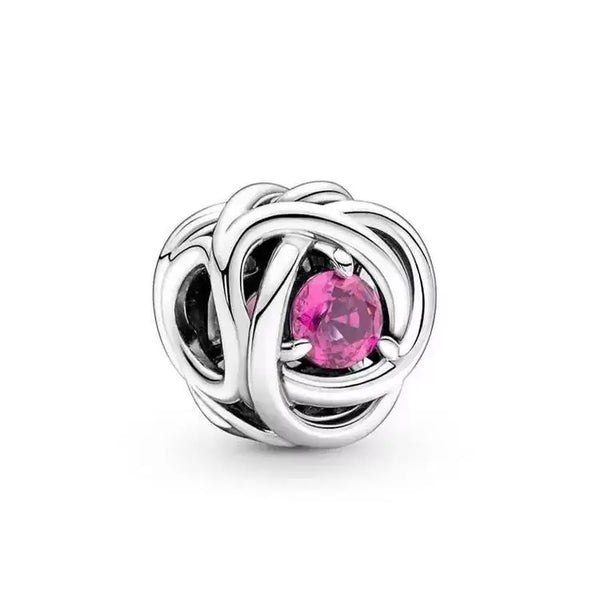 Birthstone Eternity Charms Jewelry Gift