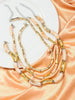 3 pieces/set Bohemian Acrylic Bamboo Beads Choker Necklace Set for Women Chunky Tube Necklaces 2024 Accessories Jewelry