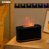 Air Aroma Humidifier USB Desktop Flame Humidifier for Home Mini Air Humidifier Fragrance Essential Oil Diffuser with Night Light