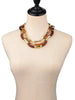 3 pieces/set Bohemian Acrylic Bamboo Beads Choker Necklace Set for Women Chunky Tube Necklaces 2024 Accessories Jewelry