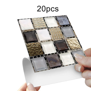 Buy 34-20pcs Mosaic Tile Wall Sticker