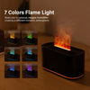 Air Aroma Humidifier USB Desktop Flame Humidifier for Home Mini Air Humidifier Fragrance Essential Oil Diffuser with Night Light