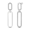 925 Sterling Silver Hoop Earrings with Zircon | Classic U-Shaped Women Jewelry