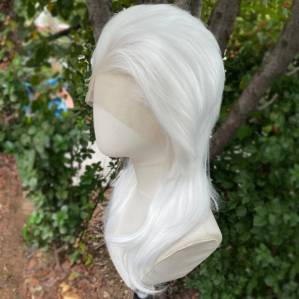 White Synthetic Lace Front Wigs