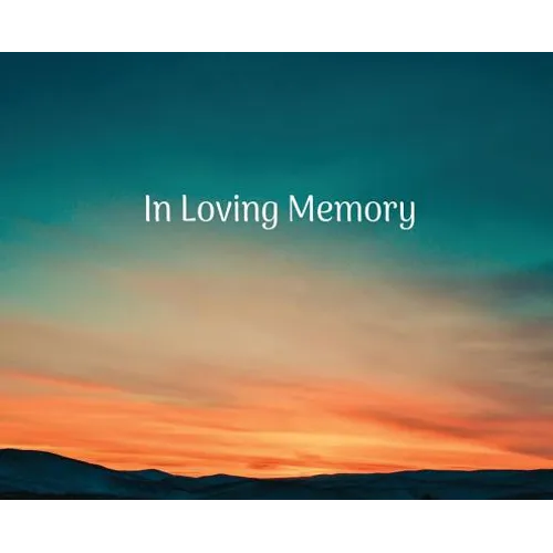 Condolence book for funeral landscape (Hardcover): Memory book, comments book, condolence book for funeral, remembrance, celebration of life, in lovin - Hardcover