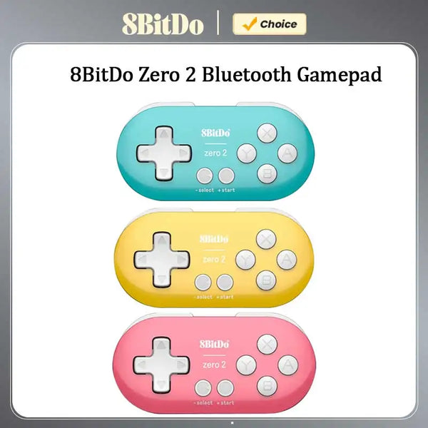 8BitDo Zero 2 Bluetooth Gamepad Mini Controller Compatible