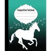 Composition Notebook: Stars and Unicorn Composition Notebook Wide Ruled 7.5 x 9.25 in, 100 pages book for kids, teens, school, students and teachers - Paperback