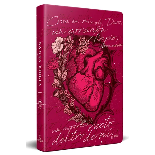 Biblia Reina Valera 1960 Letra Grande, Tapa Dura, Tamaño Manual Corazón (Rosada) / Spanish Bible Rvr 1960. Handy Size, Large Print, Hardcover, Pink - Hardcover
