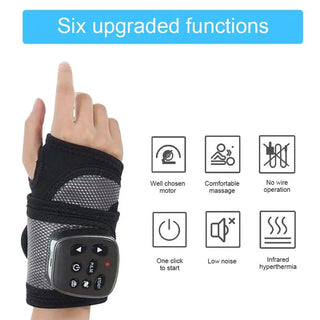 Hand Massager With Heat and Compression for Arthritis Carpal Tunnel Pain Relief Wrist Carpal Tunnel Pain Cordless Hand Massager