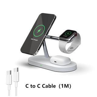 Buy white 3 in 1 Wireless Charger Stand for iPhone