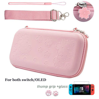 Buy pink-for-switch-oled Waterproof Pouch Case Storage Cover Box for Nintendo Switch Console