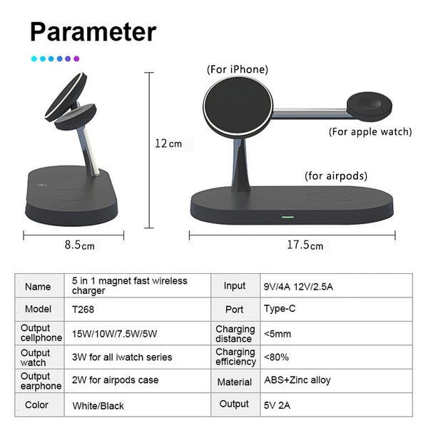 3 in 1 Wireless Charger Stand for iPhone