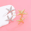 New Fashion Golden Alloy 2 Starfish Arm Bracelet for Women  Summer Beach \Dance Party Cuff Bracelets Jewlery Accessories Gifts