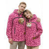 Ladies Winter Hooded Lamb Velvet Zipper Kangaroo Pocket Cat Dog Mommy Outwear Sweatshirt Comfortable Street Style Trendy Fashion