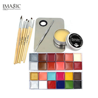 Buy 0610-bdzh-3 IMAGIC Professional  Makeup  Cosmetics 1 X12 Colors Body Painting+Skin Wax+professional Makeup Remover Makeup Set Tools