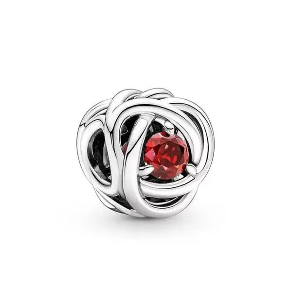 Birthstone Eternity Charms Jewelry Gift