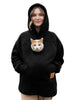 Ladies Winter Hooded Lamb Velvet Zipper Kangaroo Pocket Cat Dog Mommy Outwear Sweatshirt Comfortable Street Style Trendy Fashion
