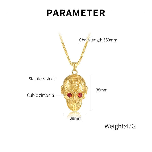 Punk Style Steel Pendant Titanium Steel Necklace