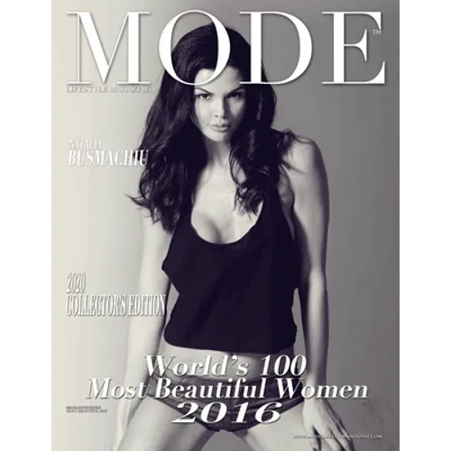 Mode Lifestyle Magazine World's 100 Most Beautiful Women 2016: 2020 Collector's Edition - Natalia Busmachiu Cover - Paperback