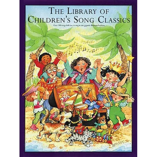 The Library of Children's Song Classics Piano Vocal and Guitar Songbook Easy-To-Read Lyrics Chords and Arrangements Illustrated Collection of Storyboo - Paperback