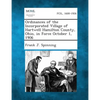 Ordinances of the Incorporated Village of Hartwell Hamilton County, Ohio, in Force October 1, 1906 - Paperback