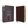 Nasb, Thinline Bible, Large Print, Bonded Leather, Burgundy, Red Letter Edition, 1995 Text, Thumb Indexed, Comfort Print - Bonded Leather