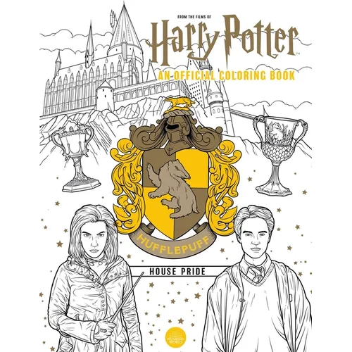 Harry Potter: Hufflepuff House Pride: The Official Coloring Book: (Gifts Books for Harry Potter Fans, Adult Coloring Books) - Paperback