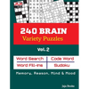240 BRAIN Variety Puzzles; Vol. 2 - Paperback
