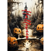 Halloween Coloring Book for Adults: Halloween Coloring Book Grayscale Scarecrows, Pumpkins, Sugar Skulls, Dia de los Muertos - A4 - Paperback