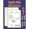English Polish 50 Animals Vocabulary Activities Workbook for Kids: 4 in 1 reading writing tracing and coloring worksheets - Paperback
