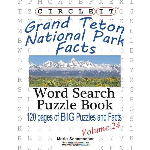 Circle It, Grand Teton National Park Facts, Word Search, Puzzle Book - Paperback
