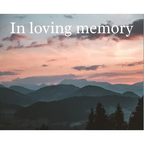 Condolence book for funeral landscape (Hardcover): Memory book, comments book, condolence book for funeral, remembrance, celebration of life, in lovin - Hardcover